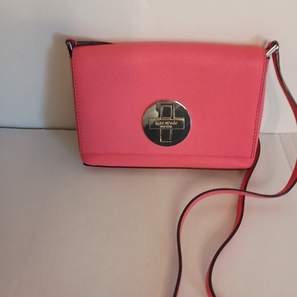Kate Spade Newbury Lane Pink Leather Crossbody NWT - Picture 4 of 16
